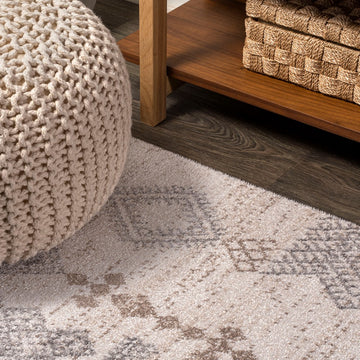 Bhalil Berber Diamond Geometric Area Rug